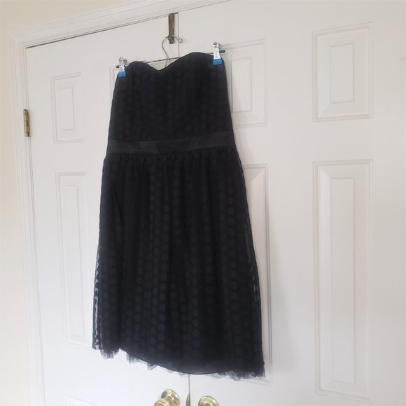 White House Black Market - Polka dot tulle strapless dress - Size 12 - Picture 7 of 16